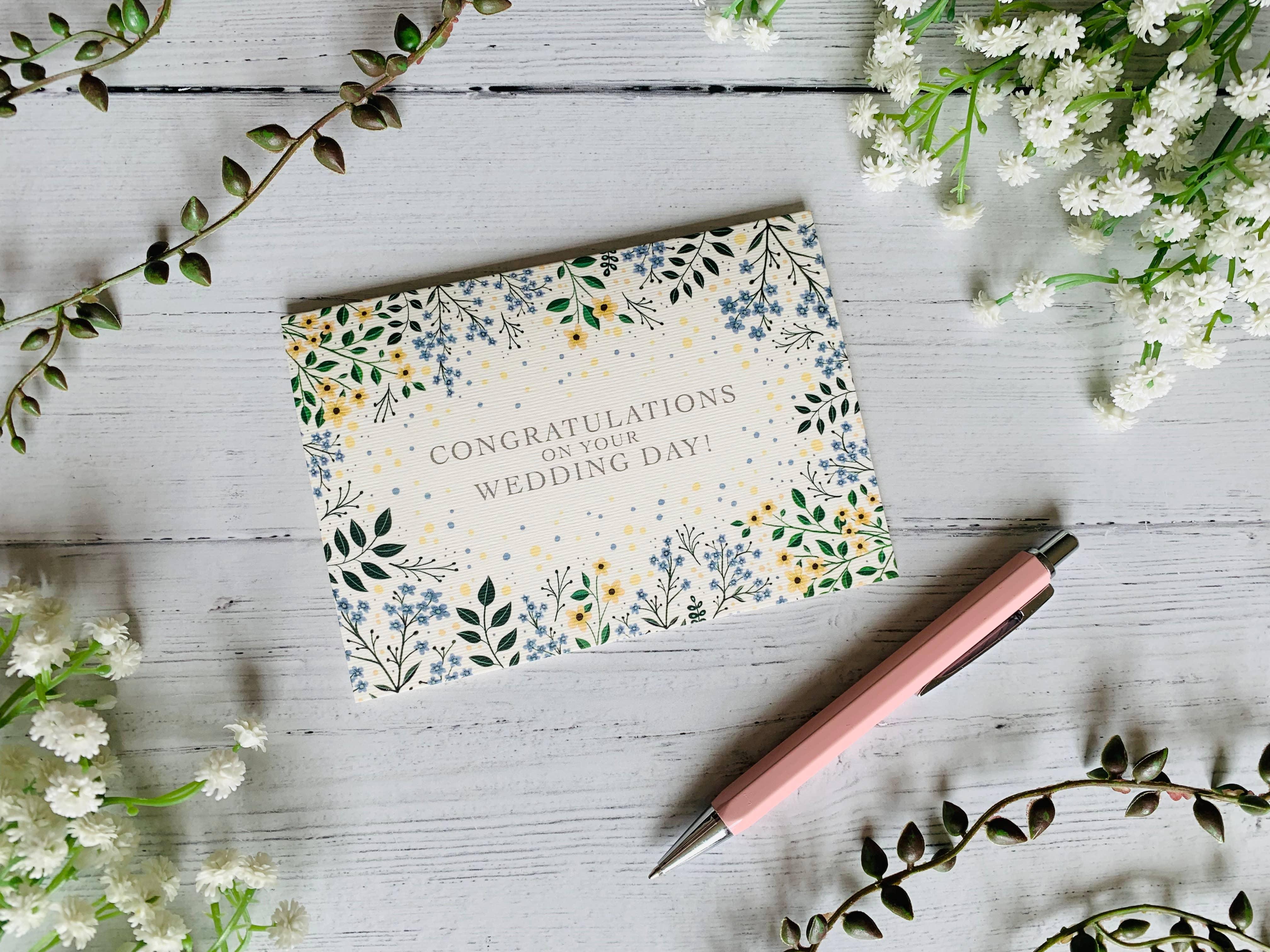 Congratulations on Your Wedding Day Greeting Card - Image 3