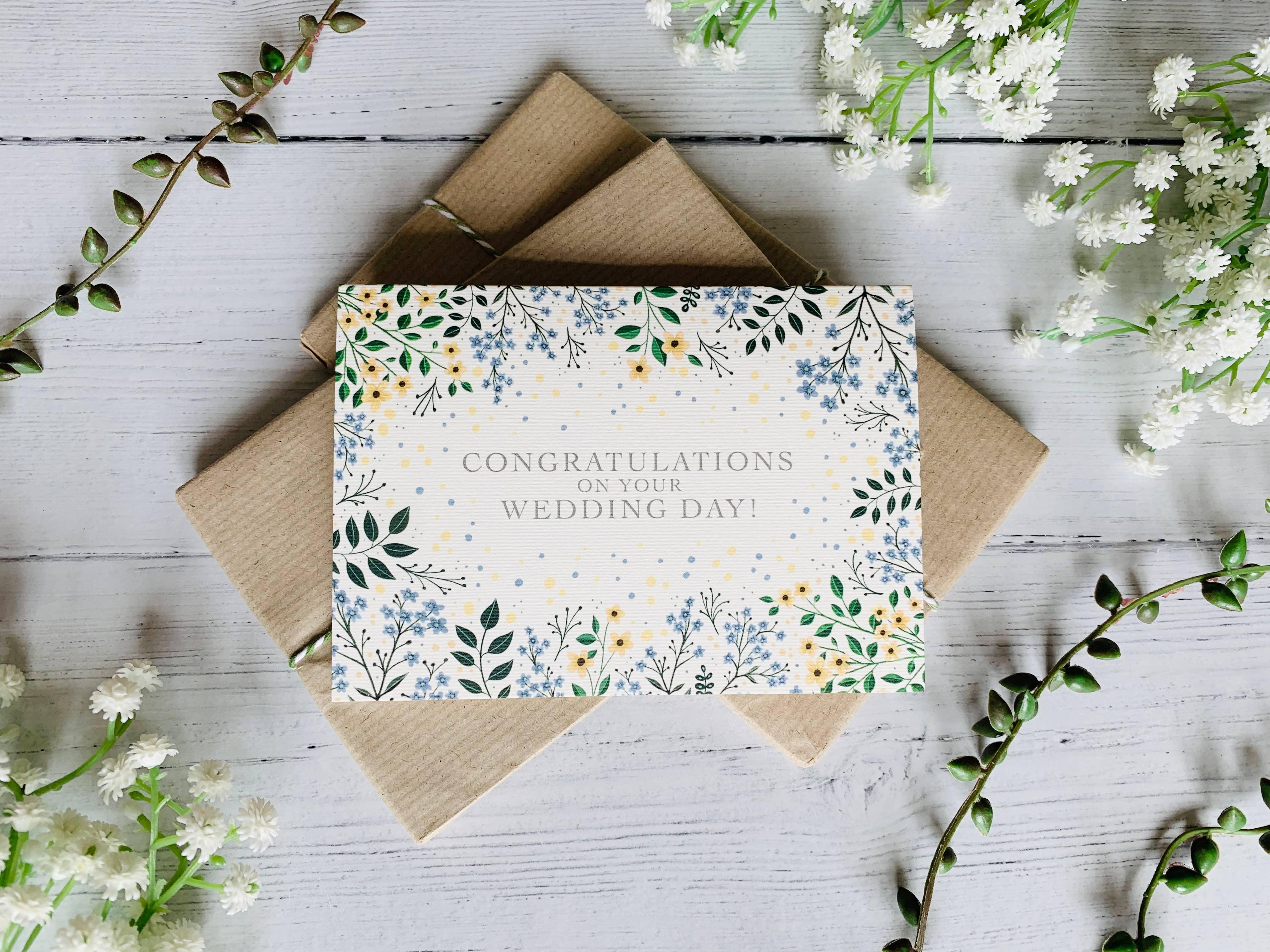 Congratulations on Your Wedding Day Greeting Card - Image 4