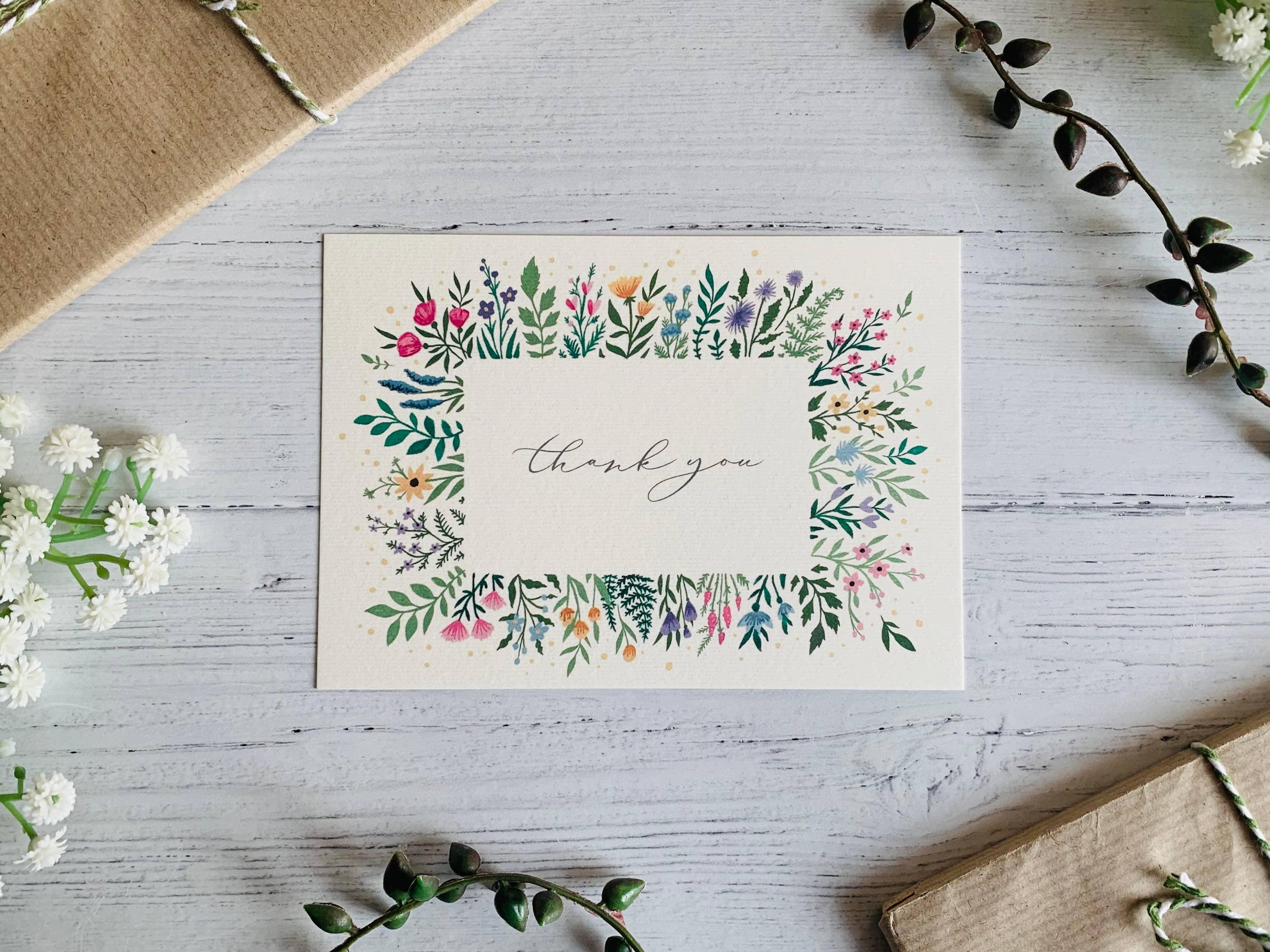 Thank You Calligraphy Card - Image 3
