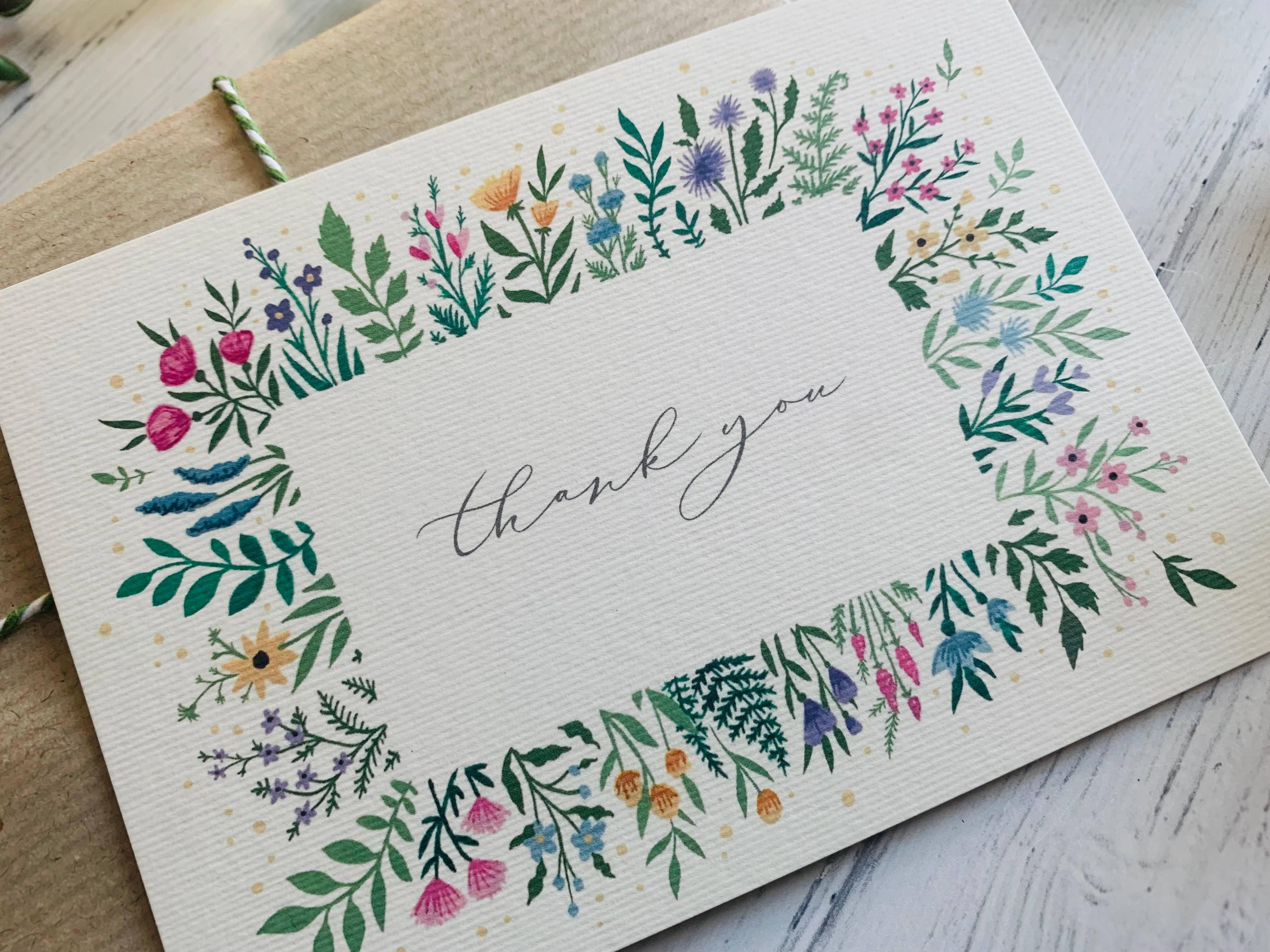 Thank You Calligraphy Card - Image 4